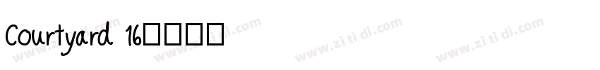 Courtyard 16字体转换